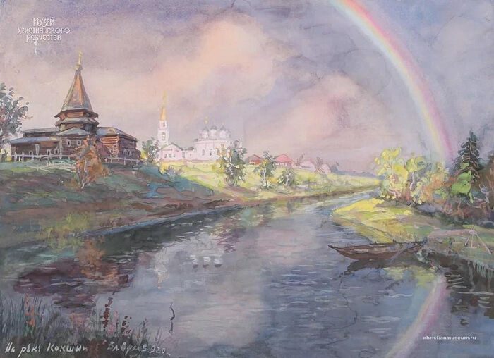Церкви на акварелях Владимира Орлова