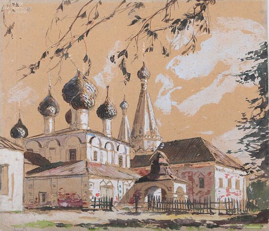Церкви на акварелях Владимира Орлова