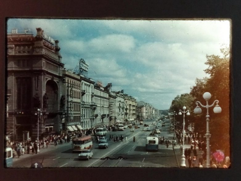 Слайды Ленинграда начала 1970-х.