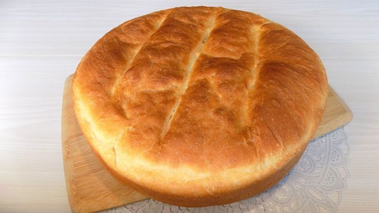 Домашний белый хлеб на молоке
