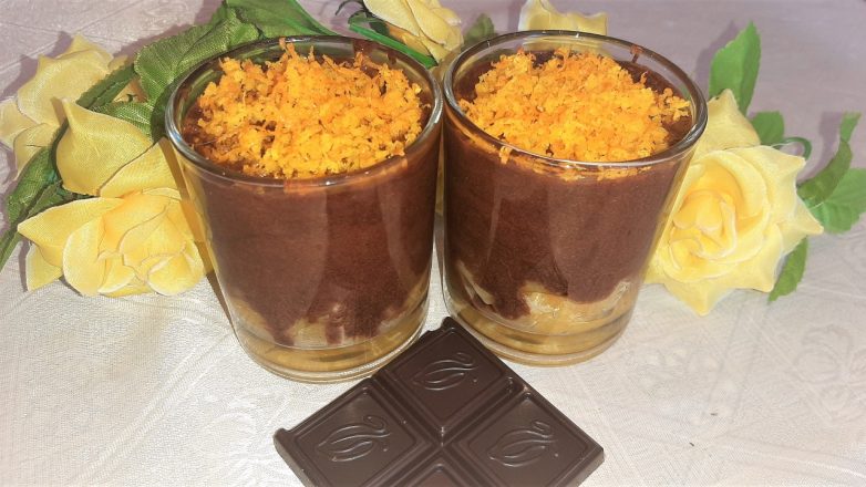 Воздушный шоколадно-апельсиновый десерт