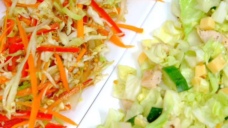2 новых рецепта салатов из капусты с очень вкусными заправками