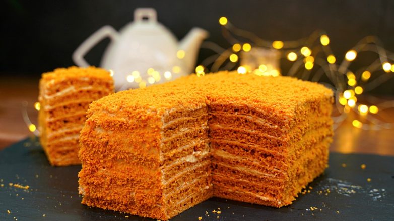 Быстрый торт «Карамелька» без возни с коржами и всего за 30 минут!