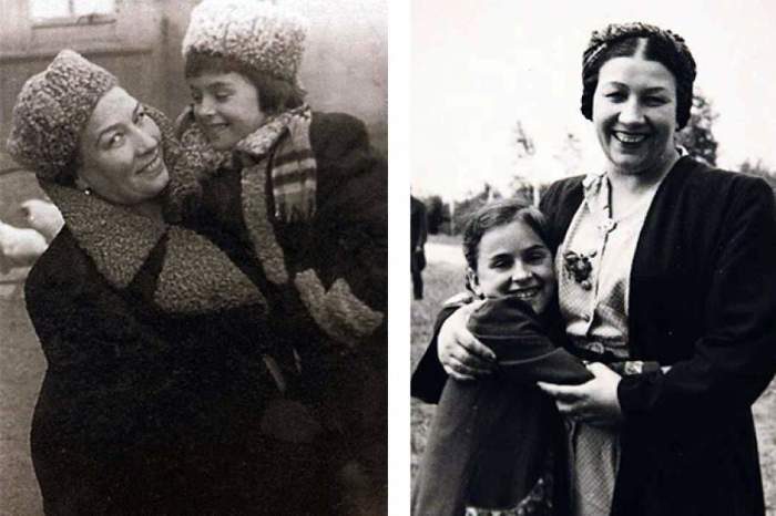 Советские знаменитости со своими детьми
