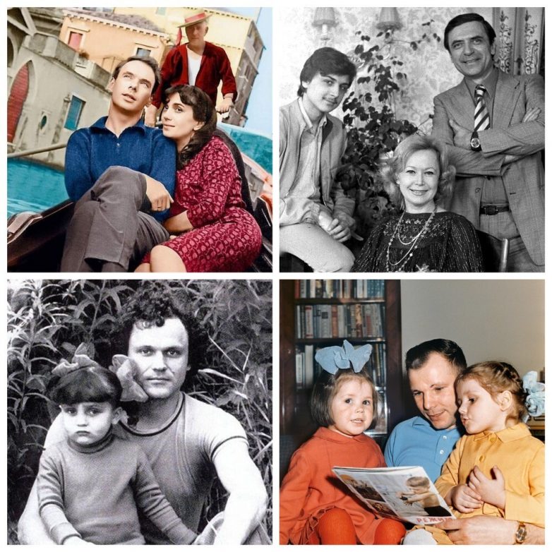 Семейные фотографии знаменитых людей