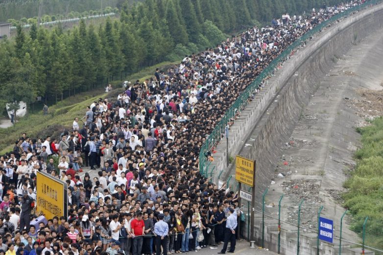 20 фотографий о том, как чертовски перенаселён Китай
