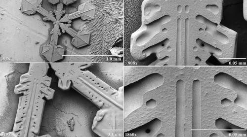 Снежинки под микроскопом. Удивительный микромир!