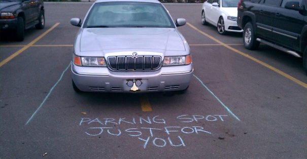 Месть за неумелую парковку