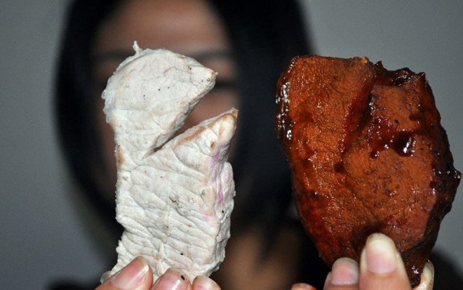 Вот так в Китае подделывают мясо