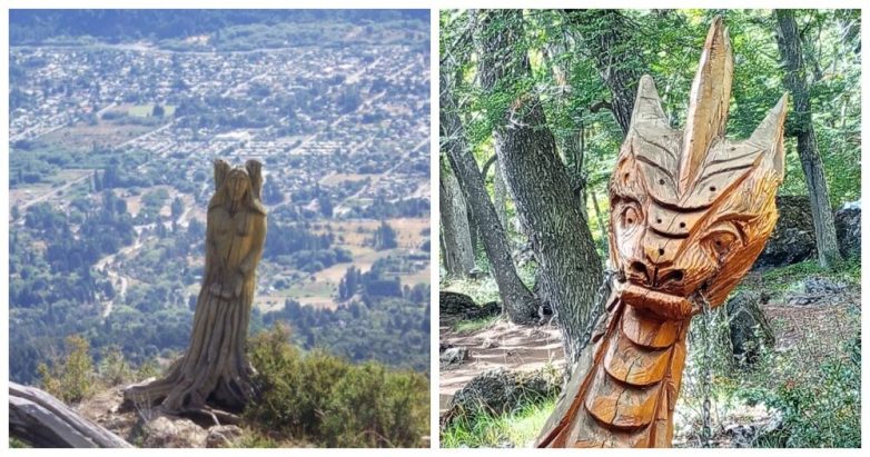 Лес скульптур, вдохнувших новую жизнь в мёртвые деревья