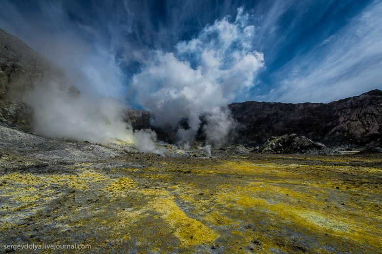 Экскурсия на новозеландский вулкан