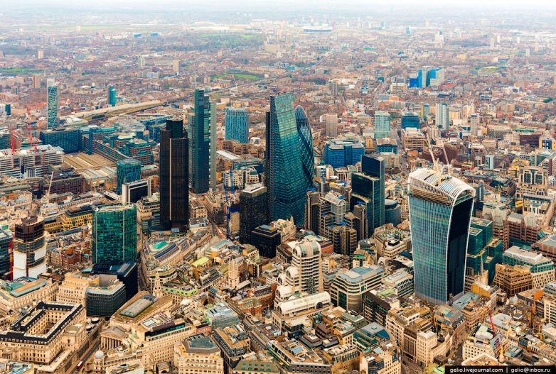 Лондон: взгляд с высоты птичьего полёта