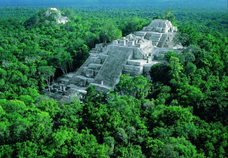 Древний город индейцев майя Калакмуль