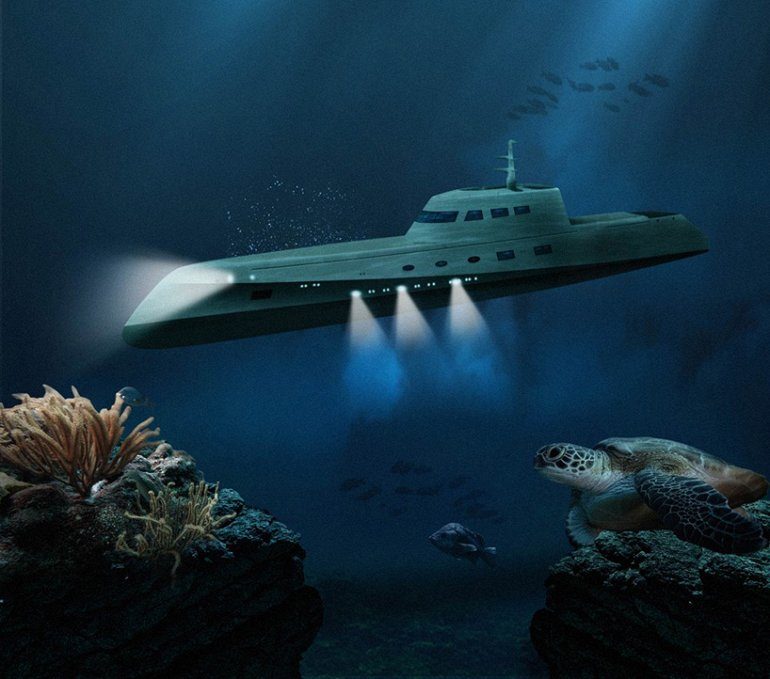 Роскошь путешествия на подводной лодке