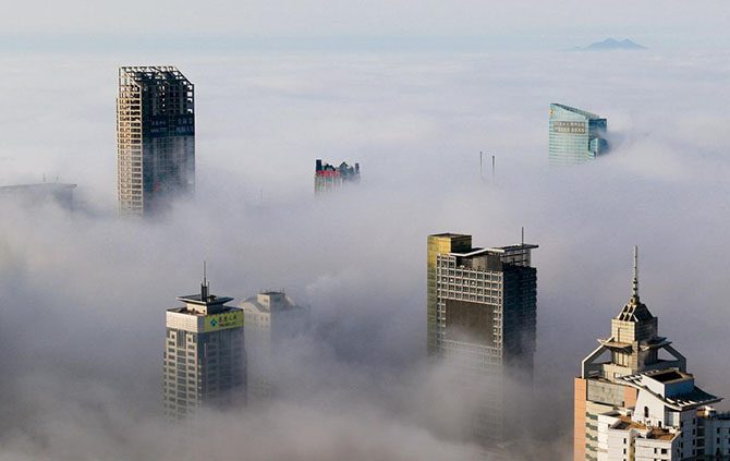 Города, утопающие в облаках, — фантастическое зрелище