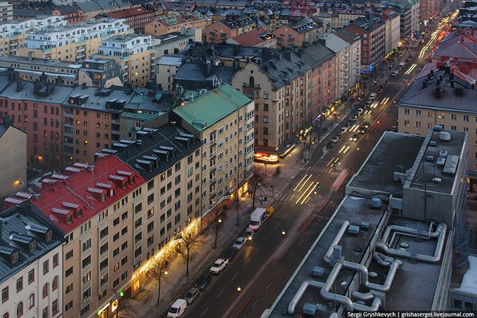 Живописные виды Стокгольма с высоты