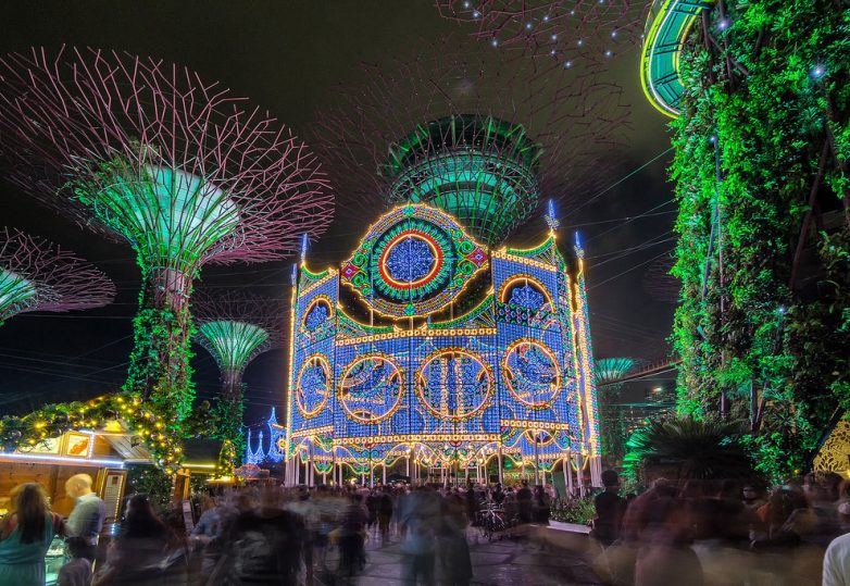 Новогодние сады Сингапура