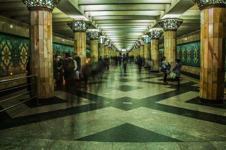 Редкостная красота метро в Ташкенте