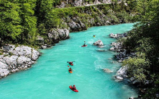 Дивной красоты река в Словении