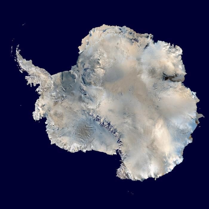 Фотогеничная Антарктида. Вид сверху