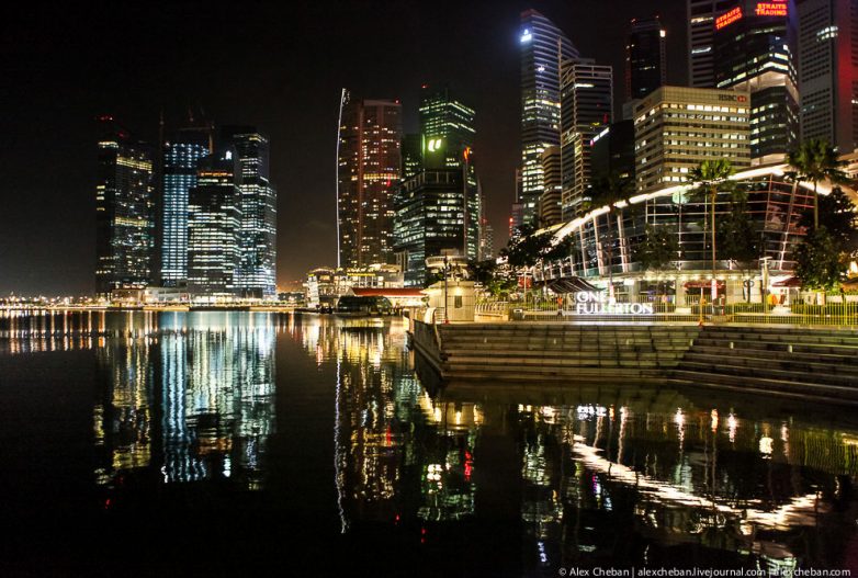 Ночные виды Сингапура