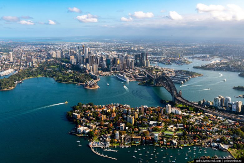 Потрясающий Сидней с высоты птичьего полёта. Мегаподборка сочных фото
