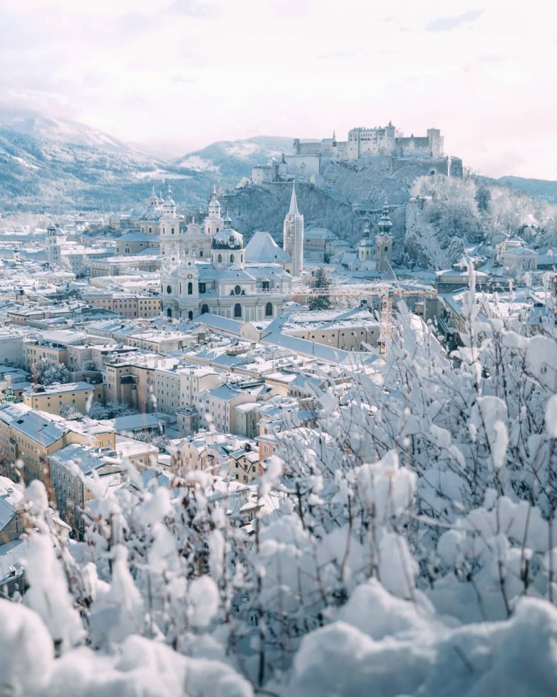 Сказочная зимняя Австрия на фото