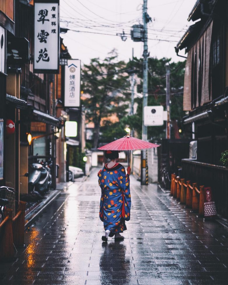 На улицах Японии...