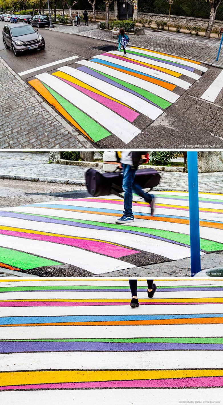 Краски Мадрида: яркие пешеходные переходы испанской столицы