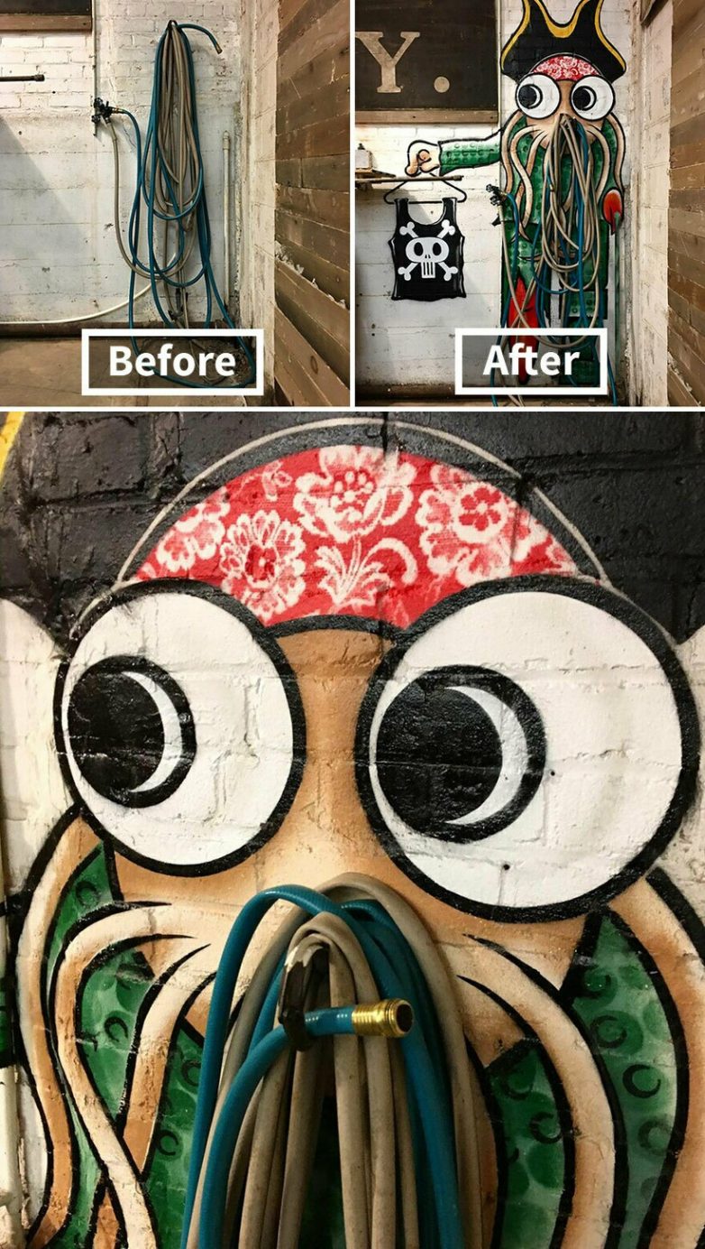 Гениальные граффити Тома Боба, которые превращают городскую среду в настоящее произведение искусства