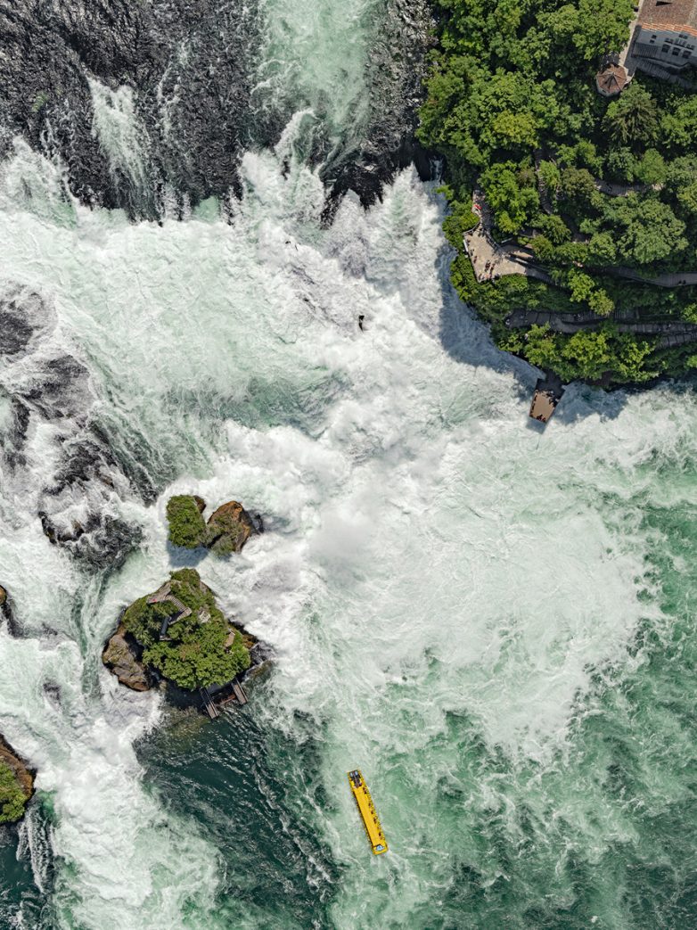 Рейнский водопад: вид сверху