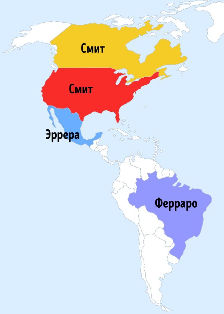 Самые распространённые имена и фамилии разных стран