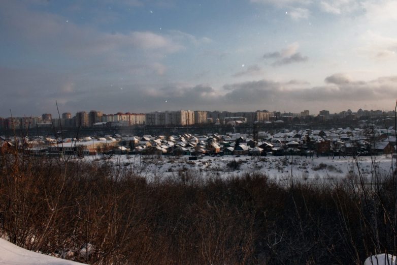 Красивые панорамы с берега Оми