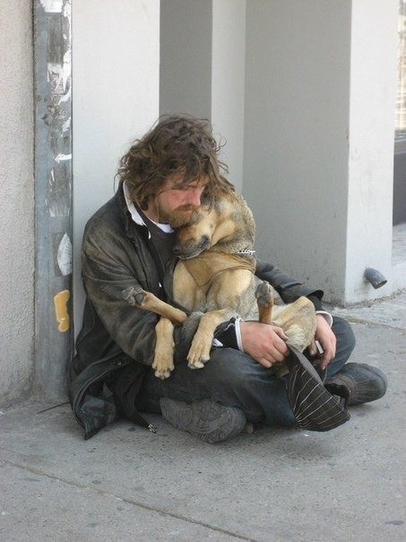 Сильные фотографии бездомных и их собак