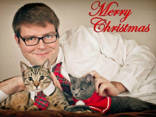 Рождественские фотографии с животными
