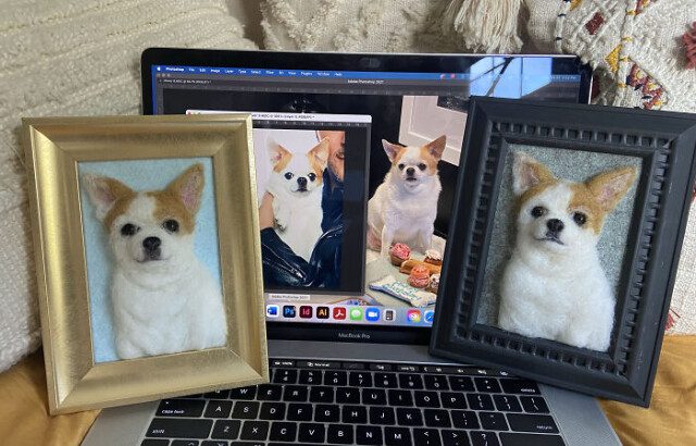 Девушка делает из валяной шерсти реалистичные портреты собак