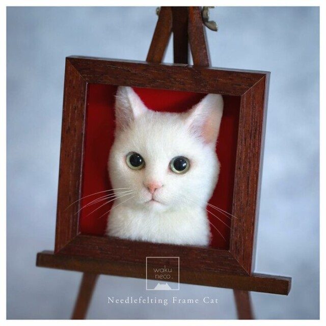Очень реалистичные 3D-портреты кошек из валяной шерсти