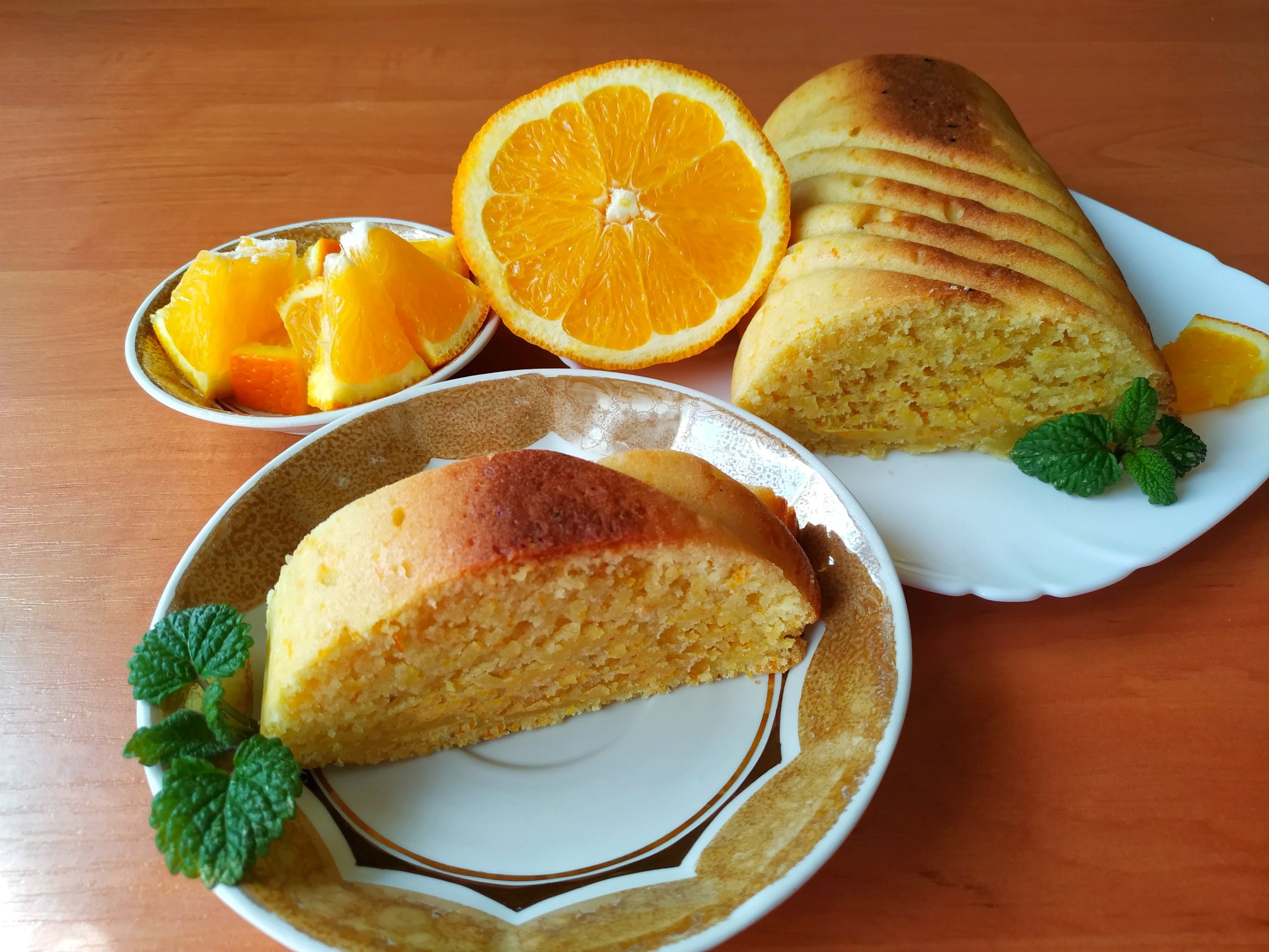 Постный кекс на апельсиновом соке